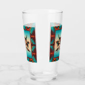 南西バッファロースカルと矢印ガラス タンブラーグラス (左)