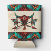 南西バッファロースカルと矢印 缶クーラー (裏面)