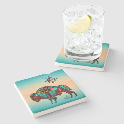 南西バッファローストーンコースター ストーンコースター (横)