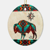 南西バッファローセラミックオーナメント セラミックオーナメント (左)