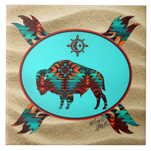 南西バッファローセラミックタイル タイル (正面)