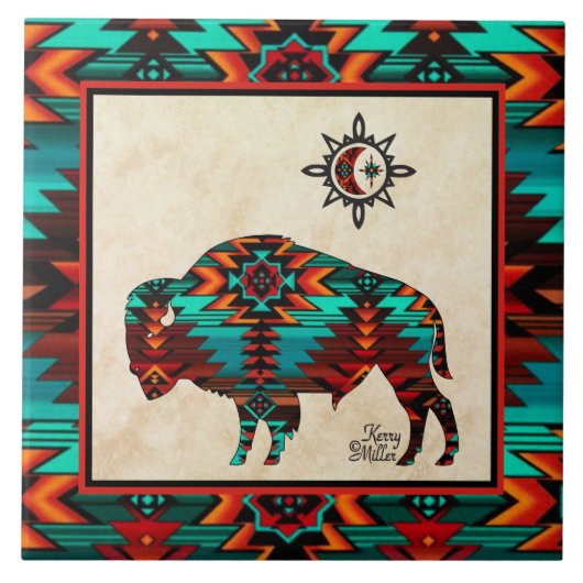 南西バッファローセラミックタイル タイル (正面)