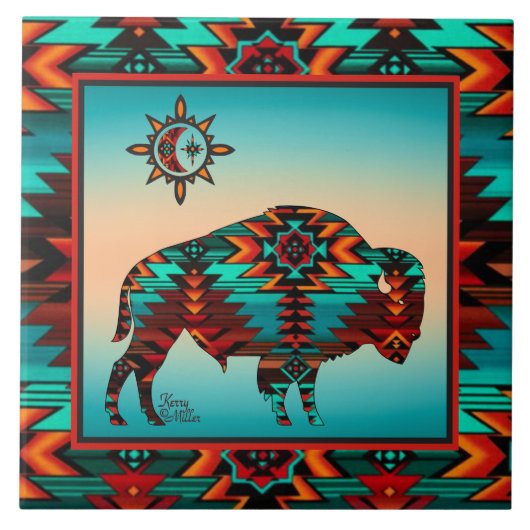 南西バッファローセラミックタイル タイル (正面)