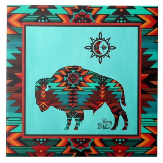 南西バッファローセラミックタイル タイル (正面)