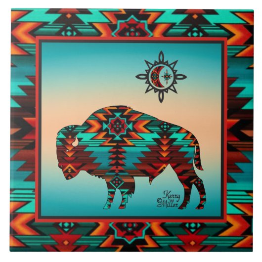 南西バッファローセラミックタイル タイル (正面)