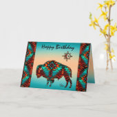 南西バッファロー折り畳みグリーティングカード カード (黄色い花)