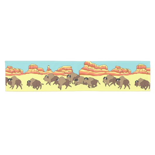 南西バッファロー ショートテーブルランナー (横)