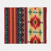 南西パターンおもしろいフリースブランケット フリースブランケット (正面(横))