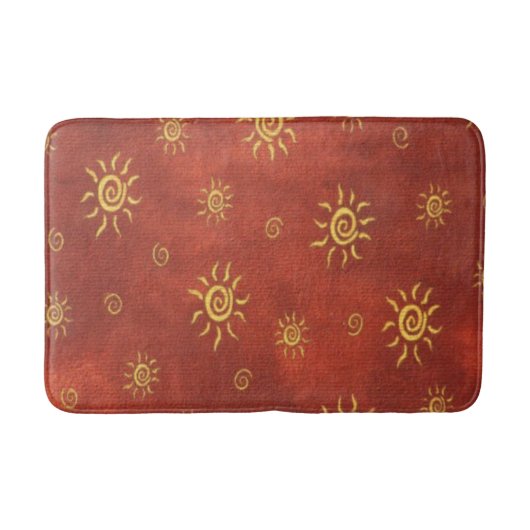 南西パターンおもしろい中浴場 バスマット (正面)