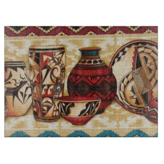 南西パターンガラス切断板 カッティングボード (正面)