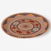 南西パターンデザインタン ペーパープレート (アングル)