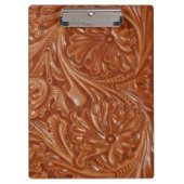 南西パターン西欧諸国の用具を使われた革 クリップボード (正面)