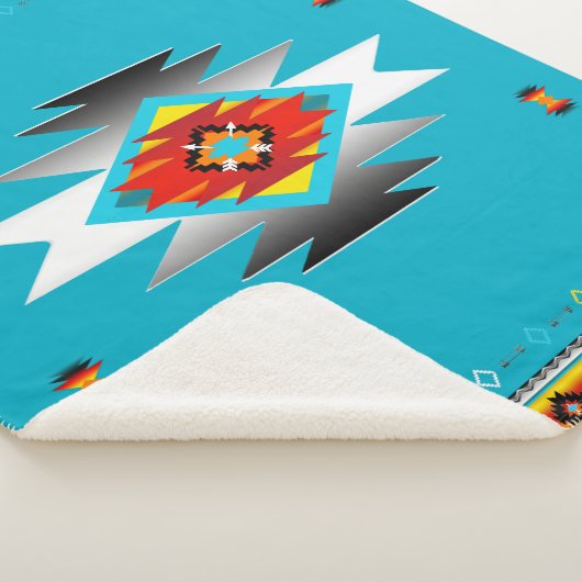 南西パターン8、変更できる色 シェルパブランケット (3/4)