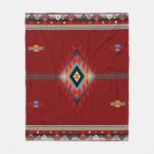 南西パターン#1 – カラー変更可能 フリースブランケット (正面)