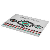 南西パーソナライズされた先住民アステカトバルデザイン カッティングボード (角)