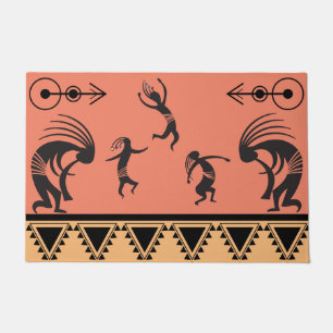 南西パーティー踊りココペリDoormat ドアマット