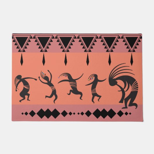 南西パーティー踊りココペリDoormat ドアマット (正面)