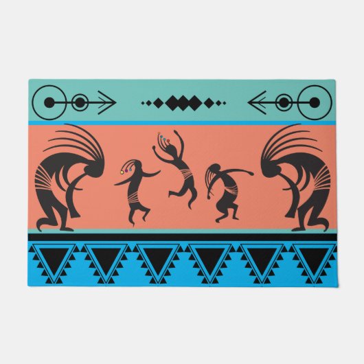 南西パーティー踊りココペリDoormat ドアマット (正面)