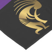 南西パープルブラックココペリテーブルクロス ショートテーブルランナー (コーナー)