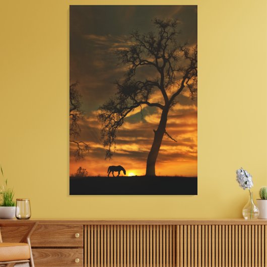南西ファインアート馬写真キャンバス キャンバスプリント (インサイチュ (リビング))