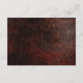 南西フェイクブラウンレザーコーウィドRSVP エンクロージャーカード (裏面)