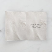 南西フェイク茶色の革の牛革 カード (内部)