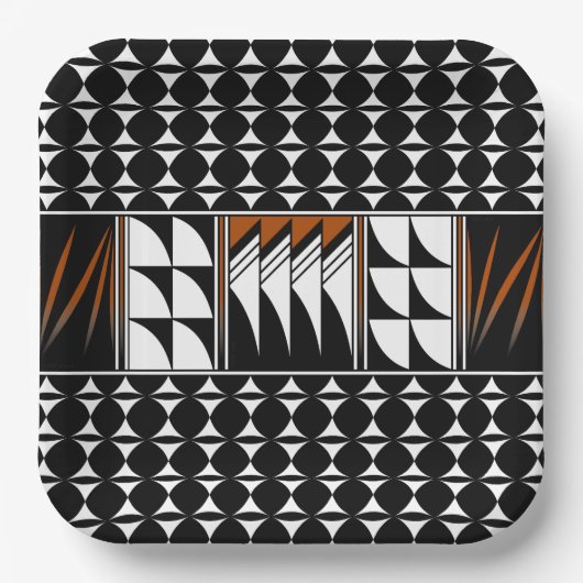 南西フェザー恵み ペーパープレート (正面)