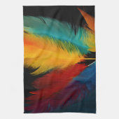 南西フェザー抽象芸術 キッチンタオル (縦)