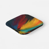 南西フェザー抽象芸術 ペーパープレート (傾斜あり)