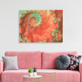 南西フラクタルアートの真珠 キャンバスプリント (インサイチュ (リビング))