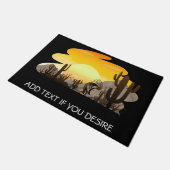 南西フルート遊のココペリ様式 ドアマット (アングル)