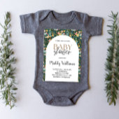 南西フローラ女性のカーボーイブーツベビーシャワー 招待状