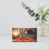 南西ブランケットとジュエリーのカウボーイハット 名刺 (スタンド正面)