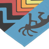 南西ブルーブラックシルエットココペリ ショートテーブルランナー (コーナー)