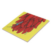 南西ブルーリザードレッドチリペッパー壁画 タイル (側面)