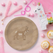 南西プロングホーン歩くアンテロープ紙プレート ペーパープレート (パーティー)