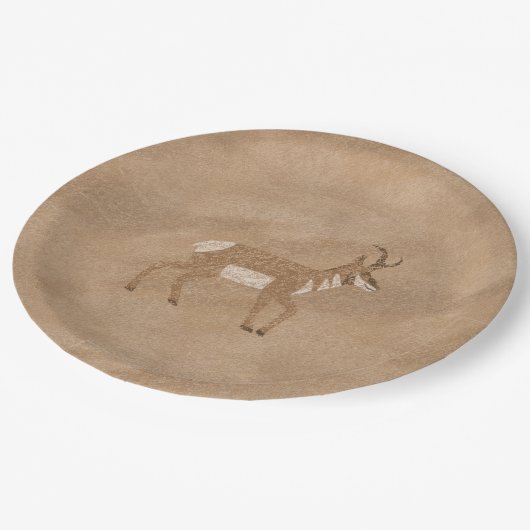 南西プロングホーン歩くアンテロープ紙プレート ペーパープレート (アングル)