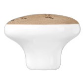 南西プロングホーン立アンテロープのペトログリフ セラミックノブ (側面)