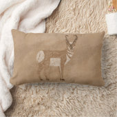 南西プロングホーン立アンテロープ ランバークッション (ブランケット)
