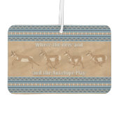 南西プロンコーンアンテロープパーソナライズされた群 カーエアーフレッシュナー (裏面)