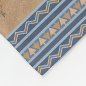 南西プロンコーンアンテロープ青縁ど小 フリースブランケット (角)