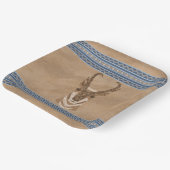 南西プロンコーンアンテロープ頭縁ど青 ペーパープレート (傾斜あり)