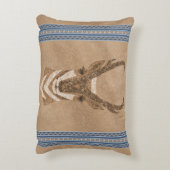 南西プロンコーンアンテロープ顔ブ縁どルー アクセントクッション (裏面(縦))