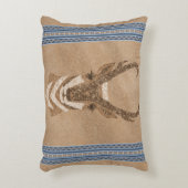 南西プロンコーンアンテロープ顔ブ縁どルー アクセントクッション (正面(垂直))