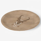 南西プロンコーンアンテロープ顔紙プレート ペーパープレート (アングル)