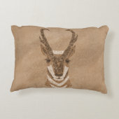 南西プロンコーンアンテロープ顔 アクセントクッション (裏面)