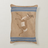 南西プロンランニングンアンテロープ縁どブルー アクセントクッション (裏面(縦))