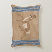 南西プロンランニングンアンテロープ縁どブルー アクセントクッション (正面(垂直))