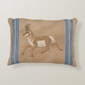 南西プロンランニングンアンテロープ縁どブルー アクセントクッション (裏面)