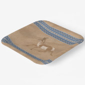 南西プロンランニングンアンテロープ縁どブルー ペーパープレート (傾斜あり)